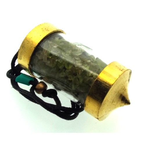 Peridot Gemstone Capsule Pendulum